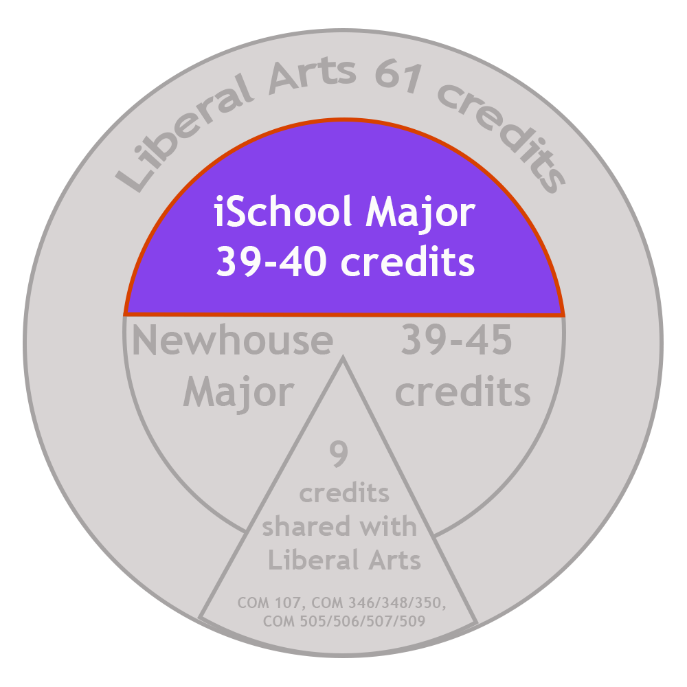 Total: 39-40 iSchool Major Credits